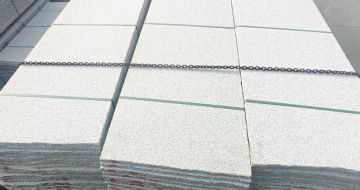 滨州芝麻白毛板，石材毛板