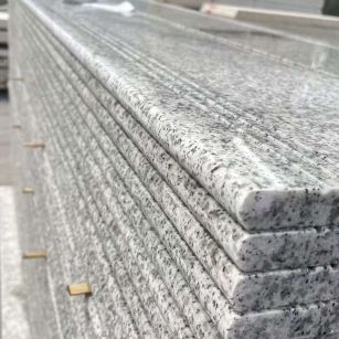 滨州芝麻白楼梯踏步 花岗岩楼梯板材