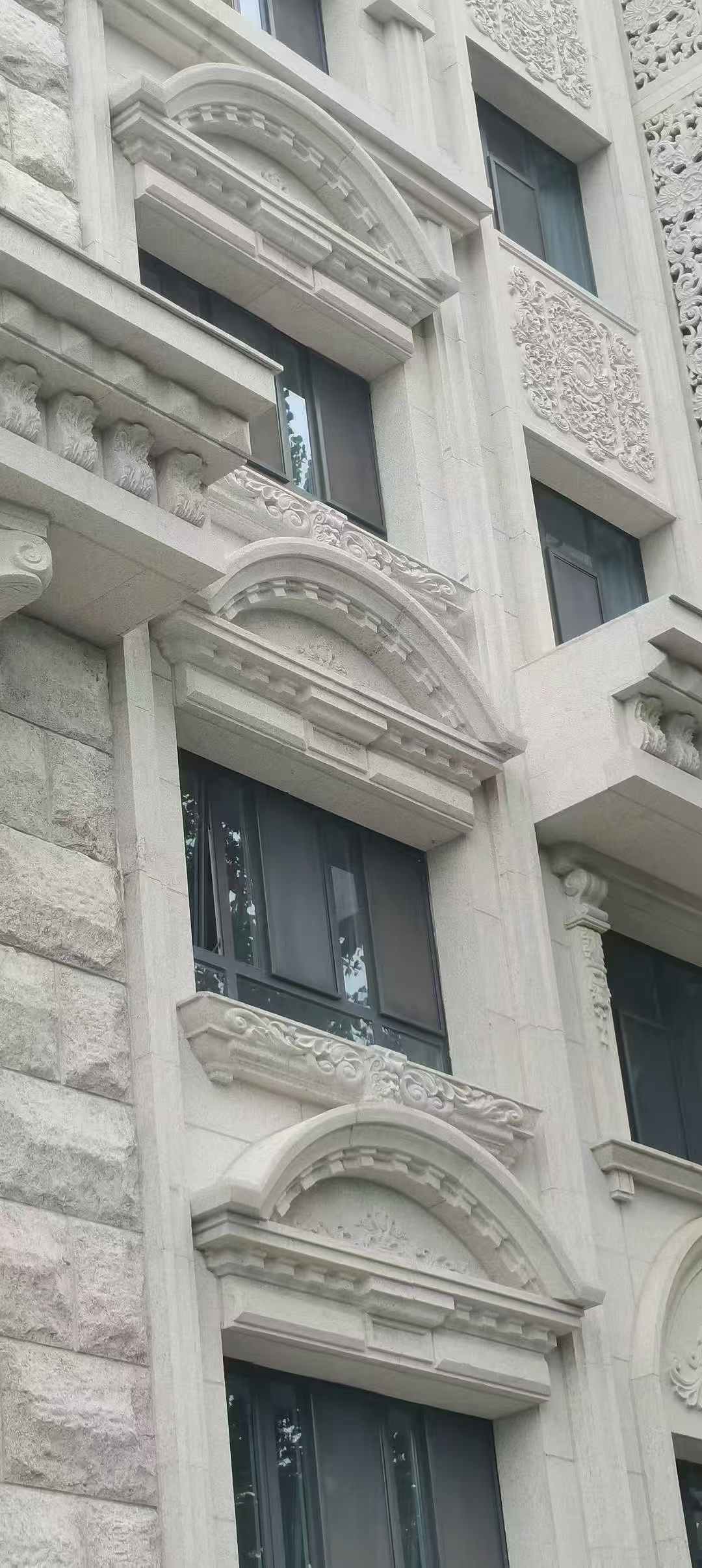 滨州芝麻白异形 石材异形定制