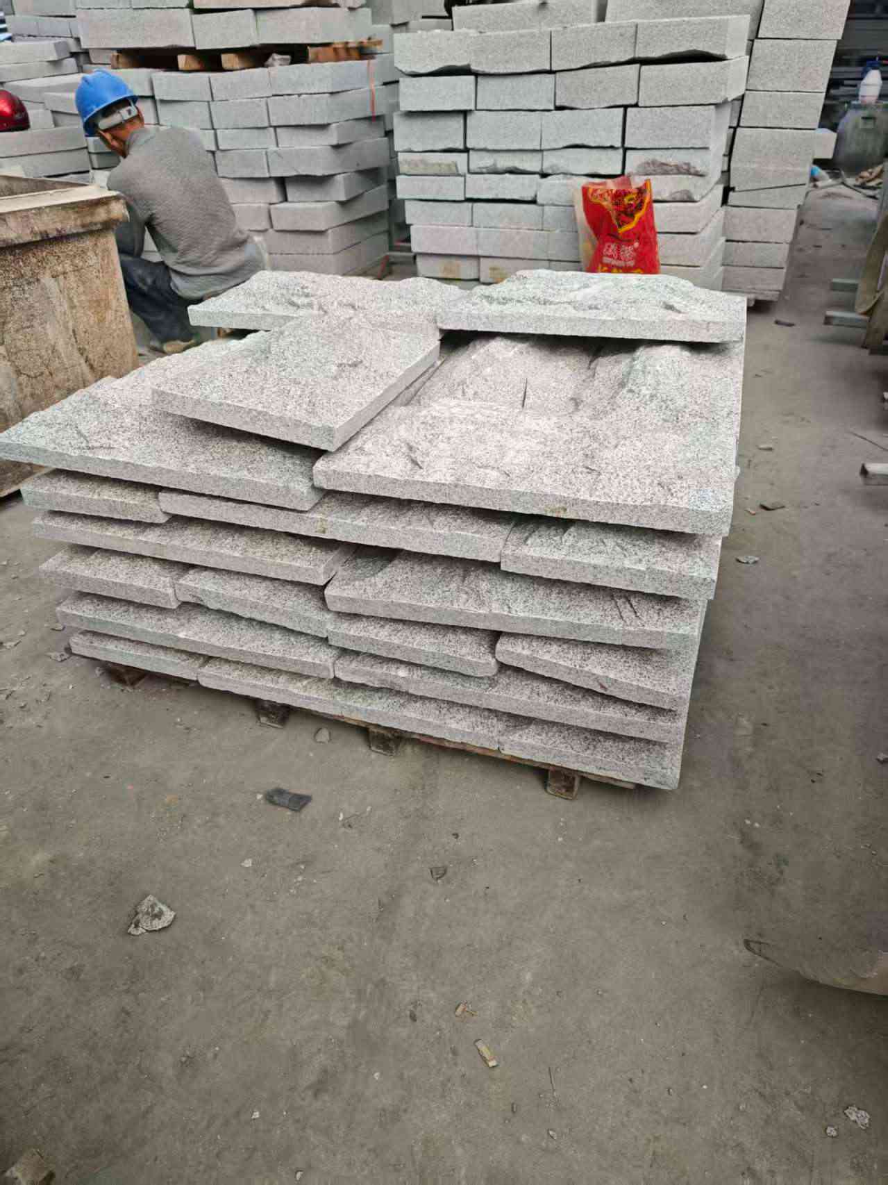 滨州芝麻白蘑菇石，自然面